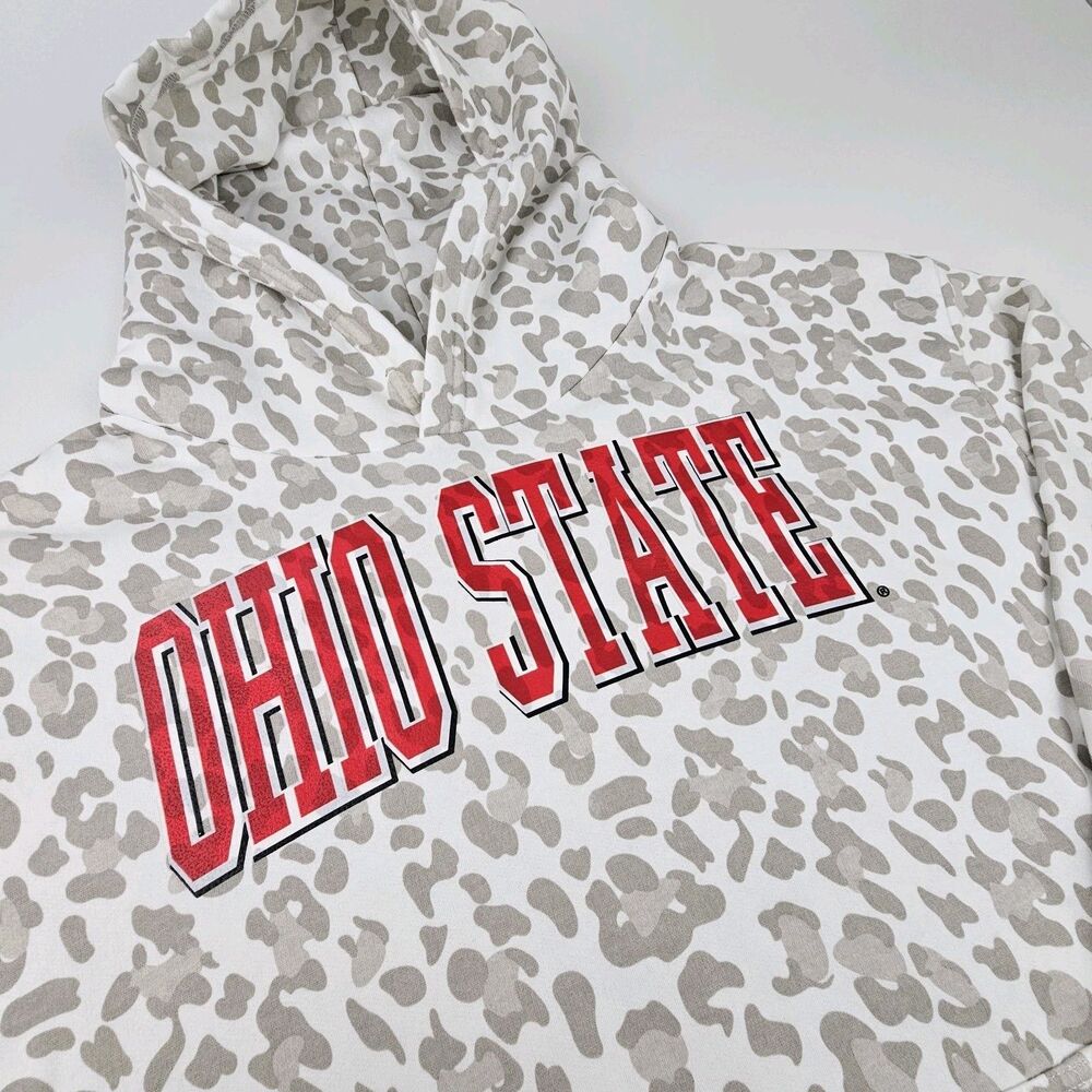 GameDay Couture Ohio State Buckeyes Hoodie XXL Leopard Camo Print Pullover